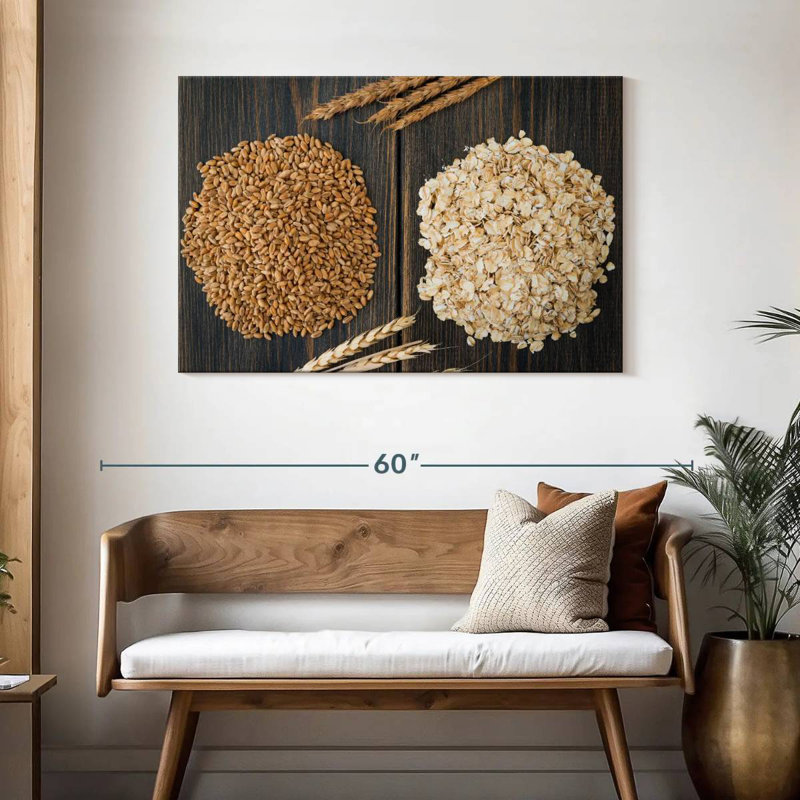 Oat Seeds And Flakes, 30" H x 45" W