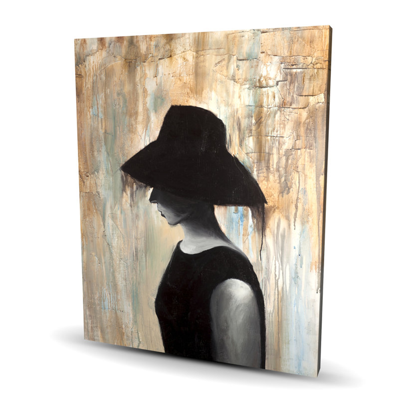Audrey Hepburn with Big Hat - Contemporary Canvas Art | Decor
