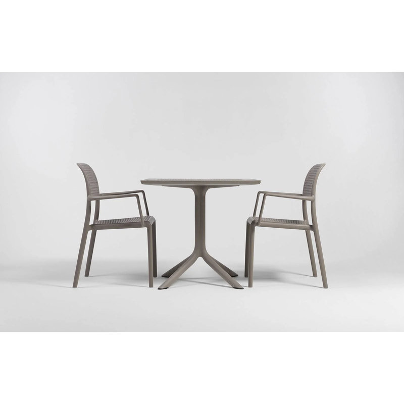 Bora Outdoor Dining Armchair, Dove Gray
