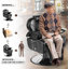 Fauteuil de barbier à hauteur réglable noir