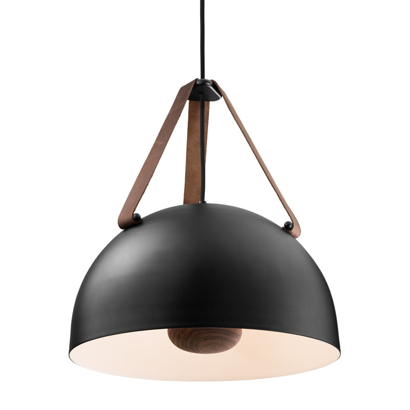 Luminaire suspendu Stillo, Intérieur blanc / extérieur noir, 2700, Brun