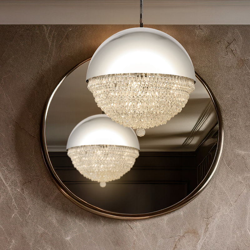 Eclipse 12 - Light Chandelier, Silver