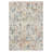 Isebelle Performance Modern Abstract Blue/Rust/Multicolor Rug-1423253012