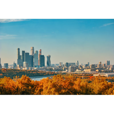 Moscow City View by Noppasin Wongchum - Wrapped Canvas Print