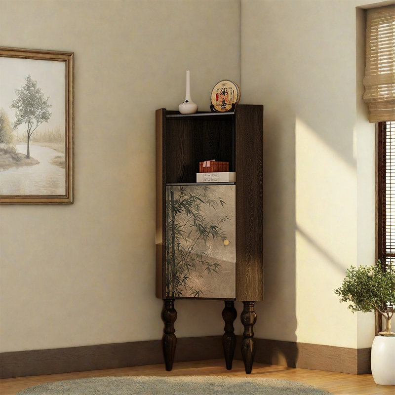 Single Door Cabinet with Pine Frame