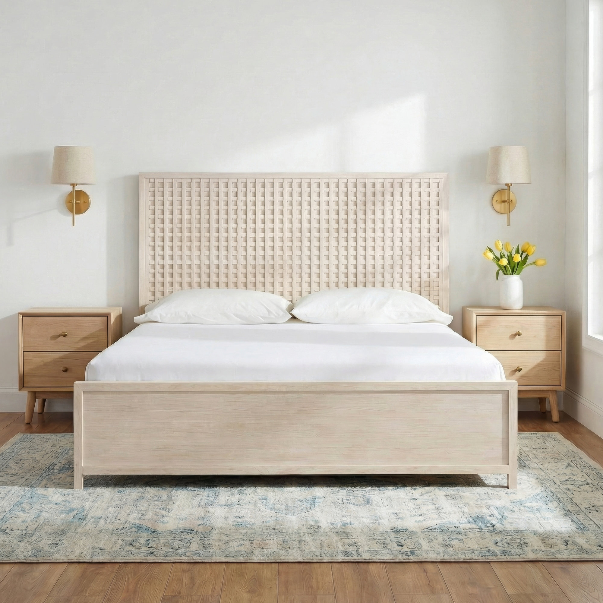 Baxley Bed, Queen, Ivory