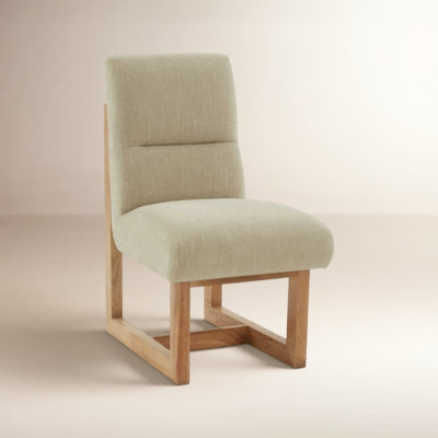 Embla 19.5'' H Linen Upholstered Side Chair