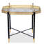 Pewter Octagon Tray with Gold Table-1690664564