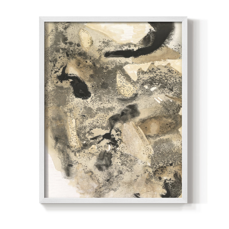 I See Them III Framed Print - Solid Wood, 15" H x 12" W, White Framed
