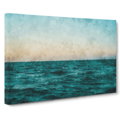 Ocean Stripe - Wrapped Canvas Painting