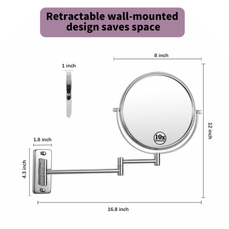 Snover Metal Wall Mirror