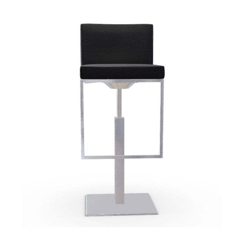 Tabouret ajustable avec base pivotante Even Plus, Noir
