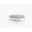 Charcoal Aluminum Outdoor Ottoman; Palisades Cream-1694731020-1694731023