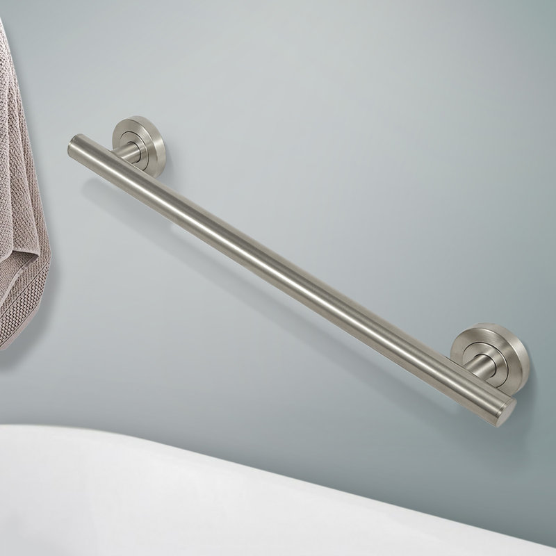 Bath Shower 24'' Safety Grab Bar, 24", Brushed Nickel