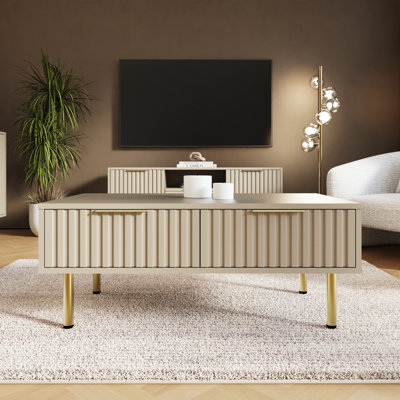Nervata Living Coffee Table with Storage