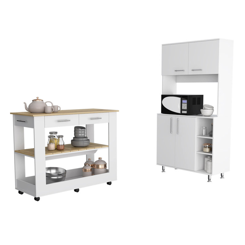 Osbaldo Wood Kitchen Island