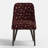 Clare Dining Chair In Ditsy Dahlia Burgundy-124919313