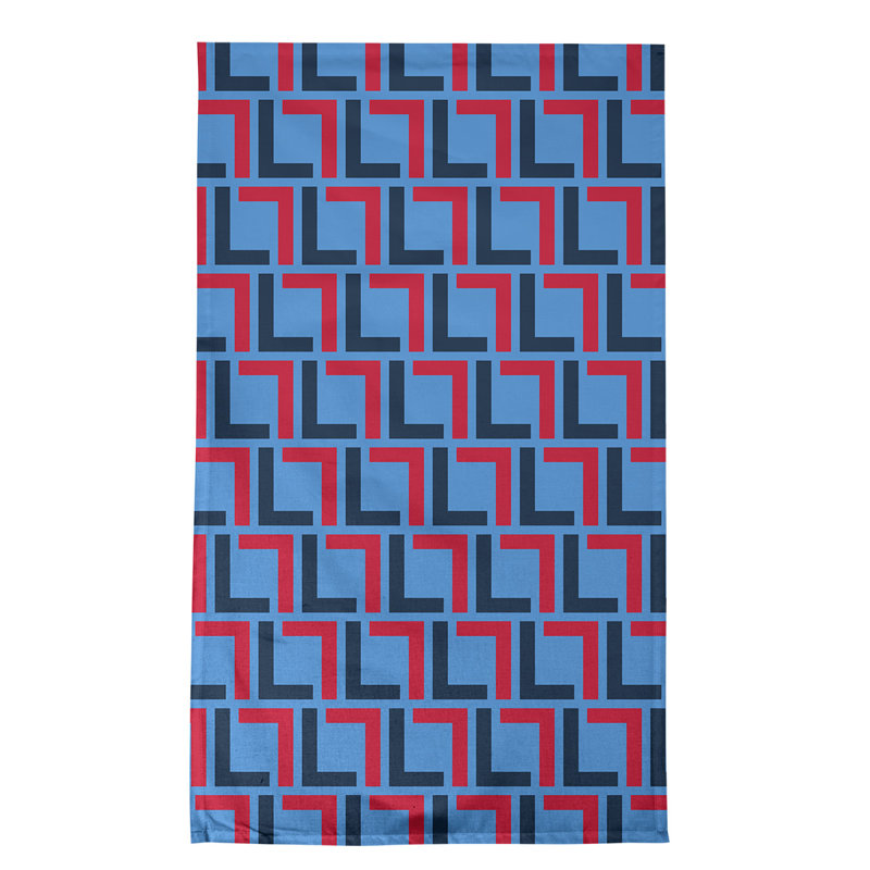 Tennessee Tea Towel Kitchen Towel, Polyester, Navy/Red/Blue