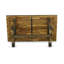 L'ensemble de table de salle à manger 3 pièces comprend une table de salle à manger en bois et 2 bancs de salle à manger - plateau de table Jacobean patiné et finition Jacobean patiné-1823019445-1823719853