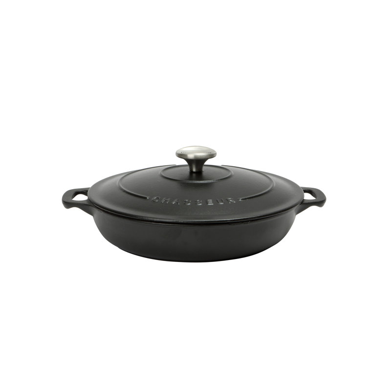 Symple Stuff Lucan 2.50L Cast Iron Round Dutch Oven, 30cm