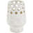 Boleyn Ceramic Shell Decorative White Vase with Circular Cutouts-230614783