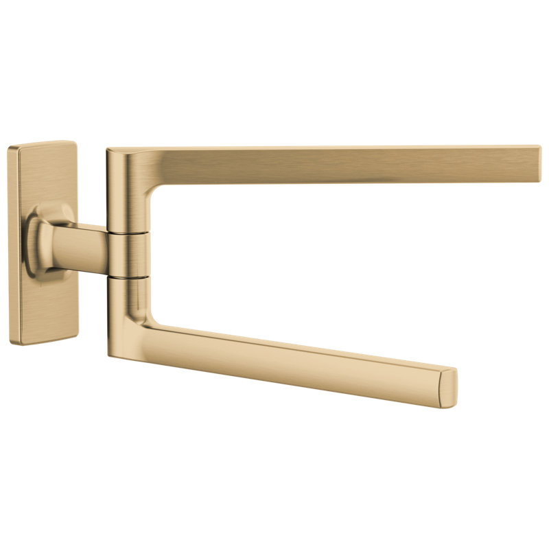 Kintsu® 2 Double Wall Mounted Towel Bar, Luxe Gold