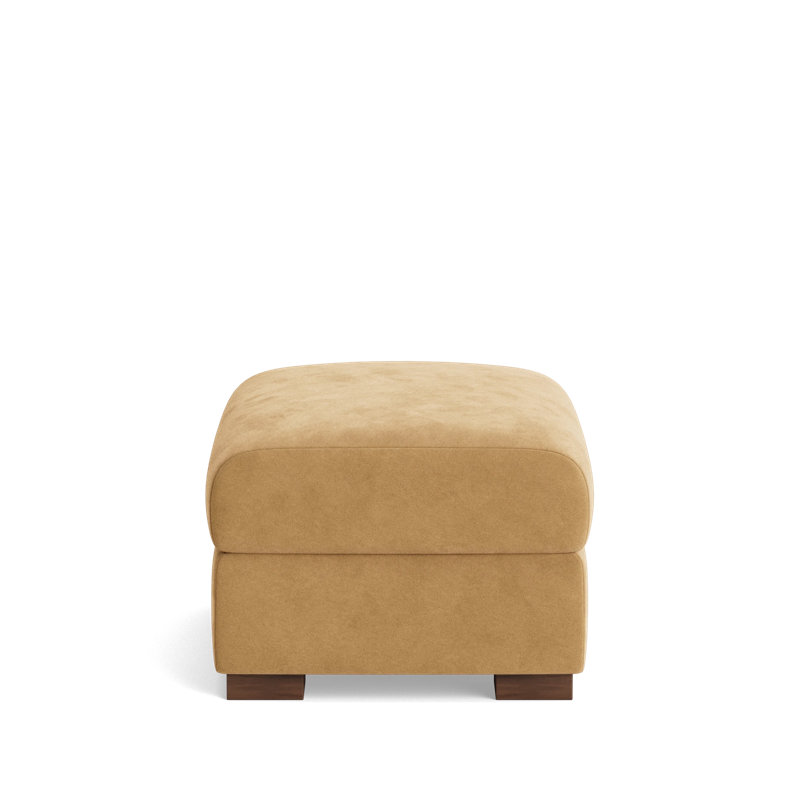 Catalina Ottoman, Performance Velvet - Nutmeg