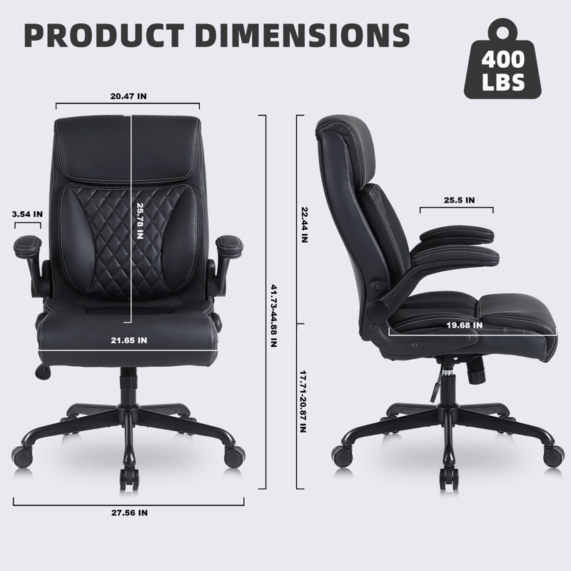 Fauteuil de direction Kheyla, Noir