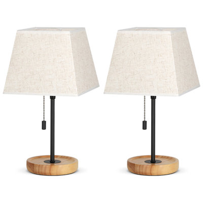 Hillburn Solid Wood Desk Table Lamp