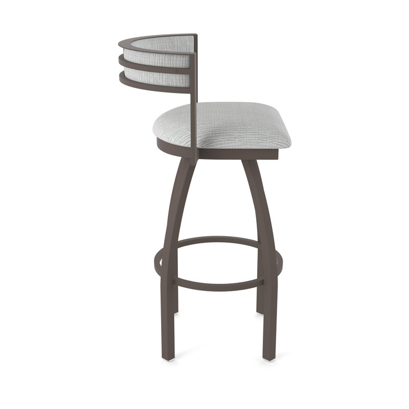 Tabouret Artémis, Tissu - alpin graphique, Bronze, Tabouret de bar (siège d'une hauteur de 36 po)
