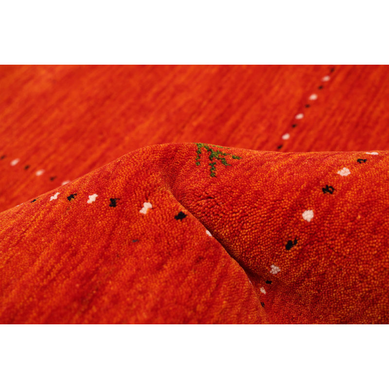 Kashkuli Gabbeh Red Rug 5'1" x 7'10"