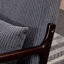 Chaise d'appoint Mid-Century moderne en bois d'hévéa durable-120886794-120886795