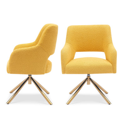 Fauteuil pivotant rembourré Breann