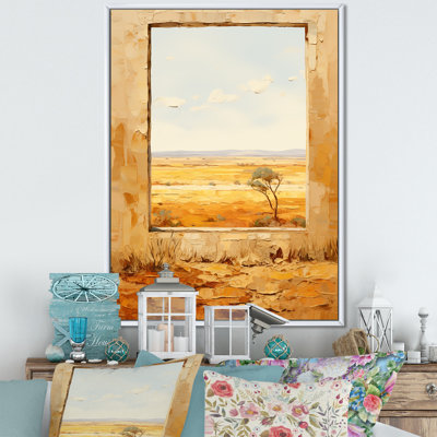 Été, pré, horizon, ferme, fenêtres II