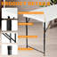Table pliante de 4 pieds, table utilitaire pliable à hauteur réglable pour l'intérieur