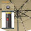 Parasol de marché lumineux 120,1 po Rudalph-1138294198