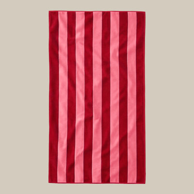 Organic Cotton Striped Beach Towel