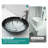Artistic Gray Crackle Tempered Glass Vessel Sink With Pop-Up Drain