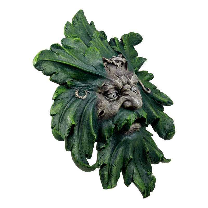 Décoration murale visage vert enigma celtique