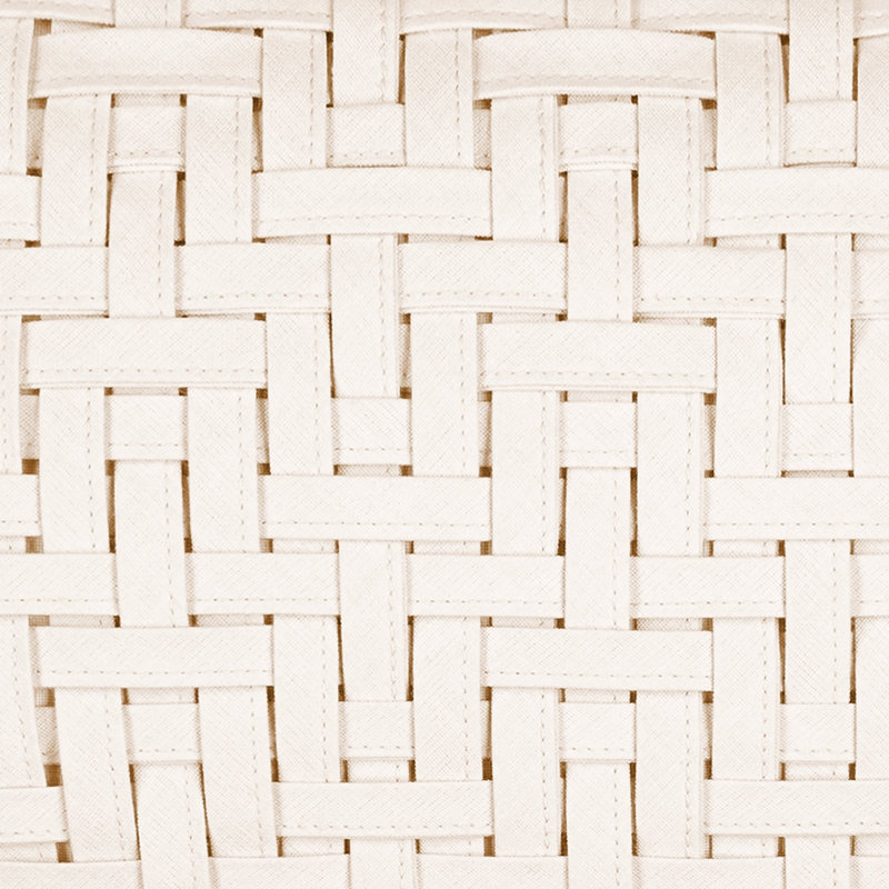 Weave Bisque Handwoven Dimensional Indoor & Outdoor Woven Accent Pillow & Insert, Rectangle 12"H x 20"W