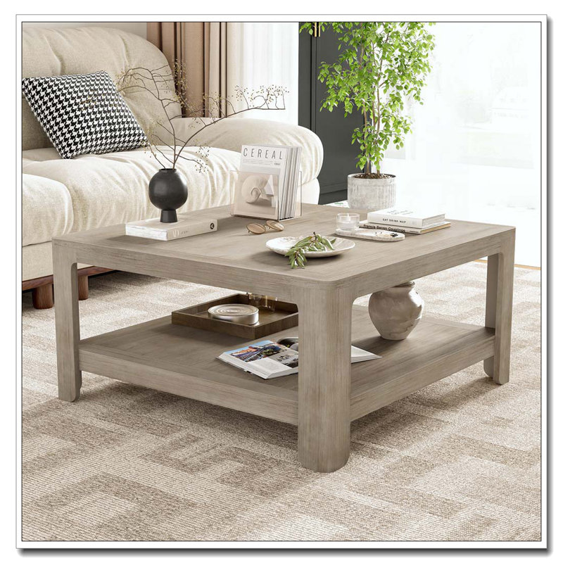 Table basse carrée avec rangement