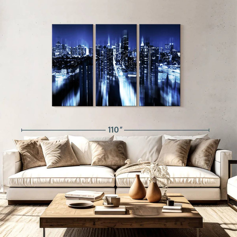 Rorry Blue Night Manhattan, 48" H x 74" W