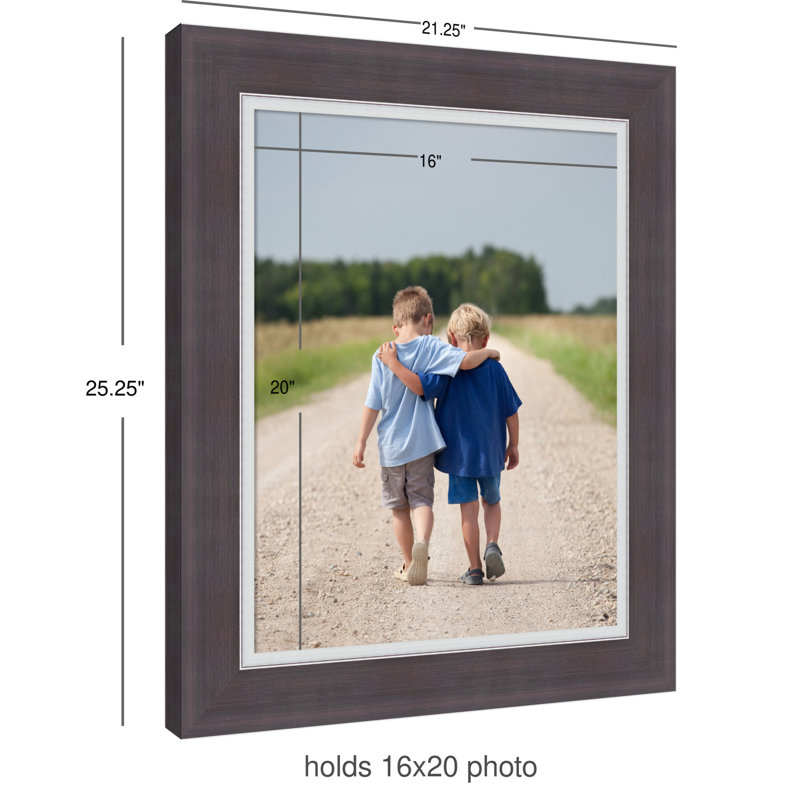 Cadre photo Ellie, 16 x 20, Ellie brun argent