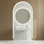 Lavabo mural rectangulaire en céramique de 32 po de large Voltaire en marbre blanc SM-WSM292W1