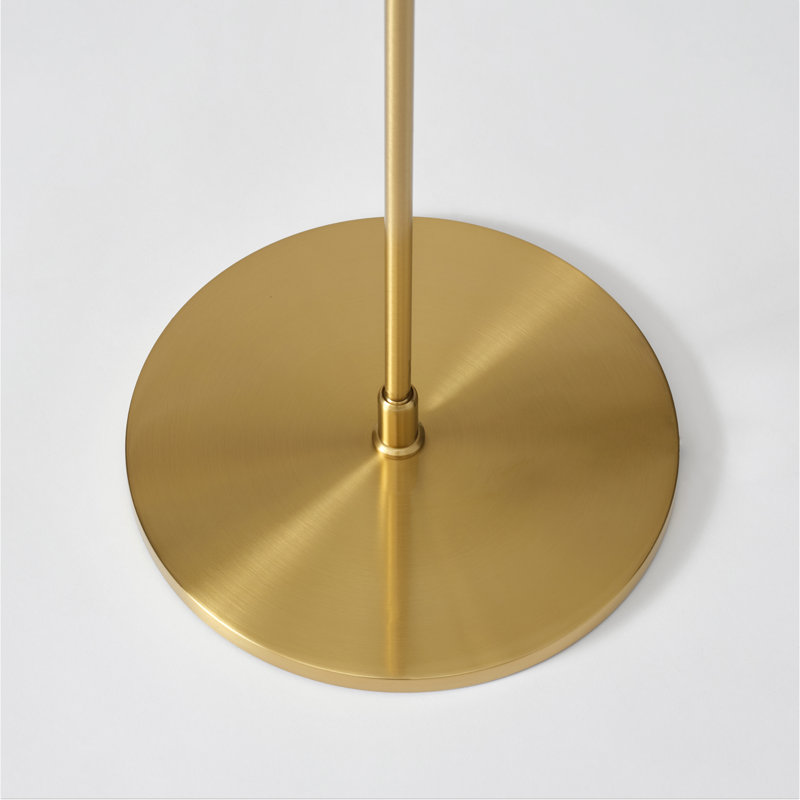 Libra Brass Adjustable LED Floor Lamp with 3-Way Switch