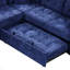 Olabisi L-Shaped Sleeper Sofa Bed with Wheels & USB Ports-124238710