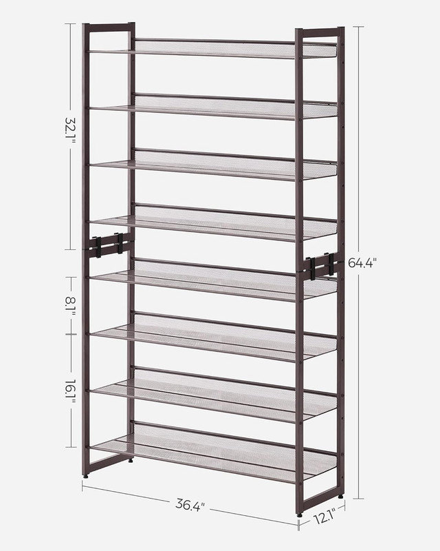 17 Stories 40 Pair Stackable Shoe Rack | Wayfair
