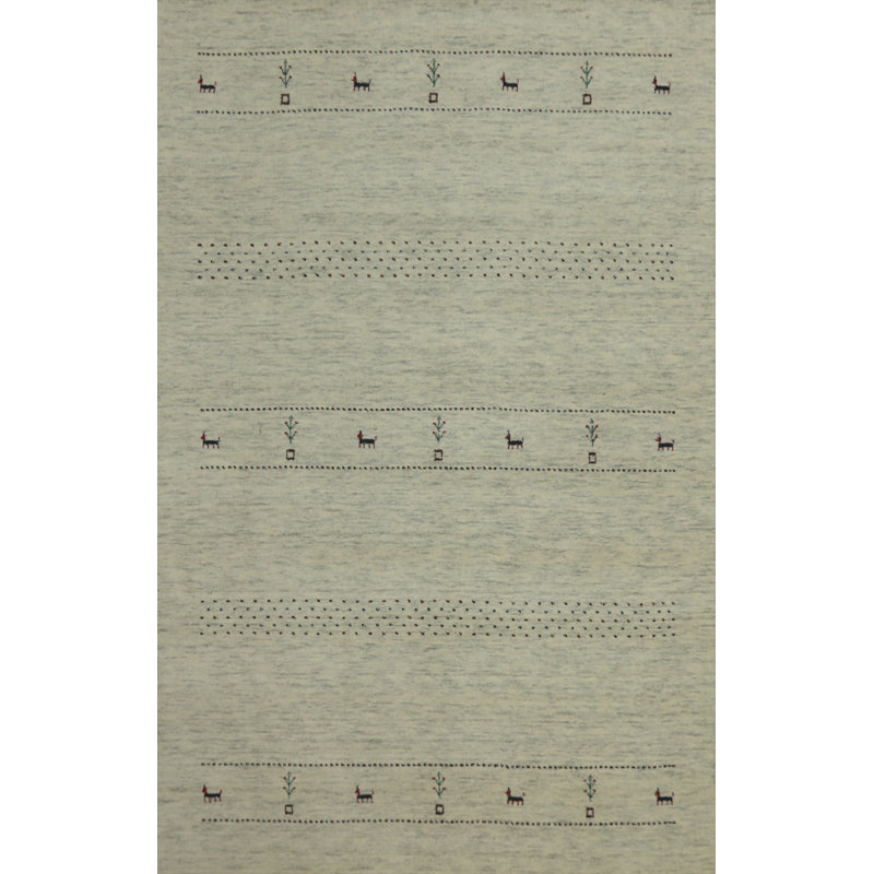 Tapis oriental style petits animaux Gabbeh 5 x 8