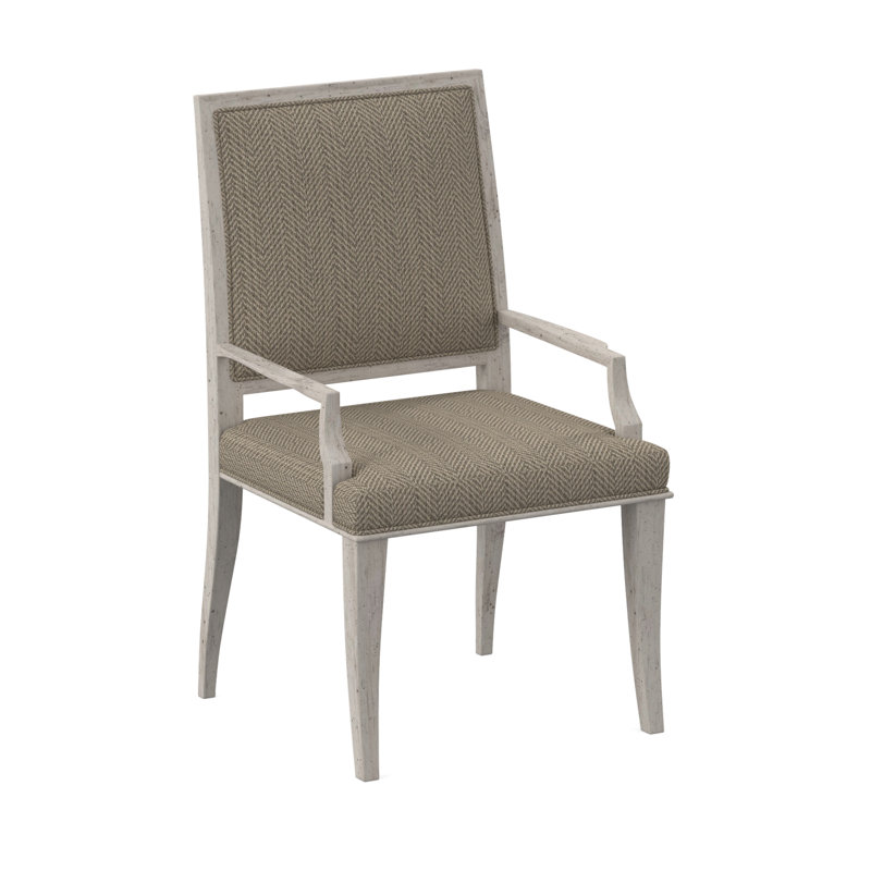 Chaise avec accoudoirs Princeton, Bisque, Écaille de tortue lin