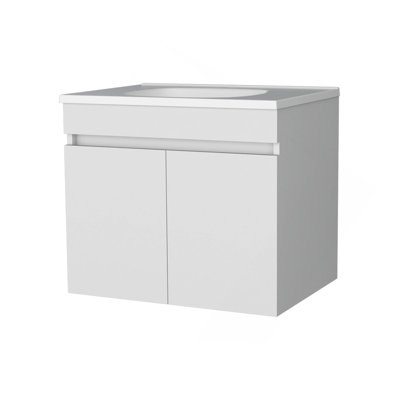 White Vanity With 2 Doors